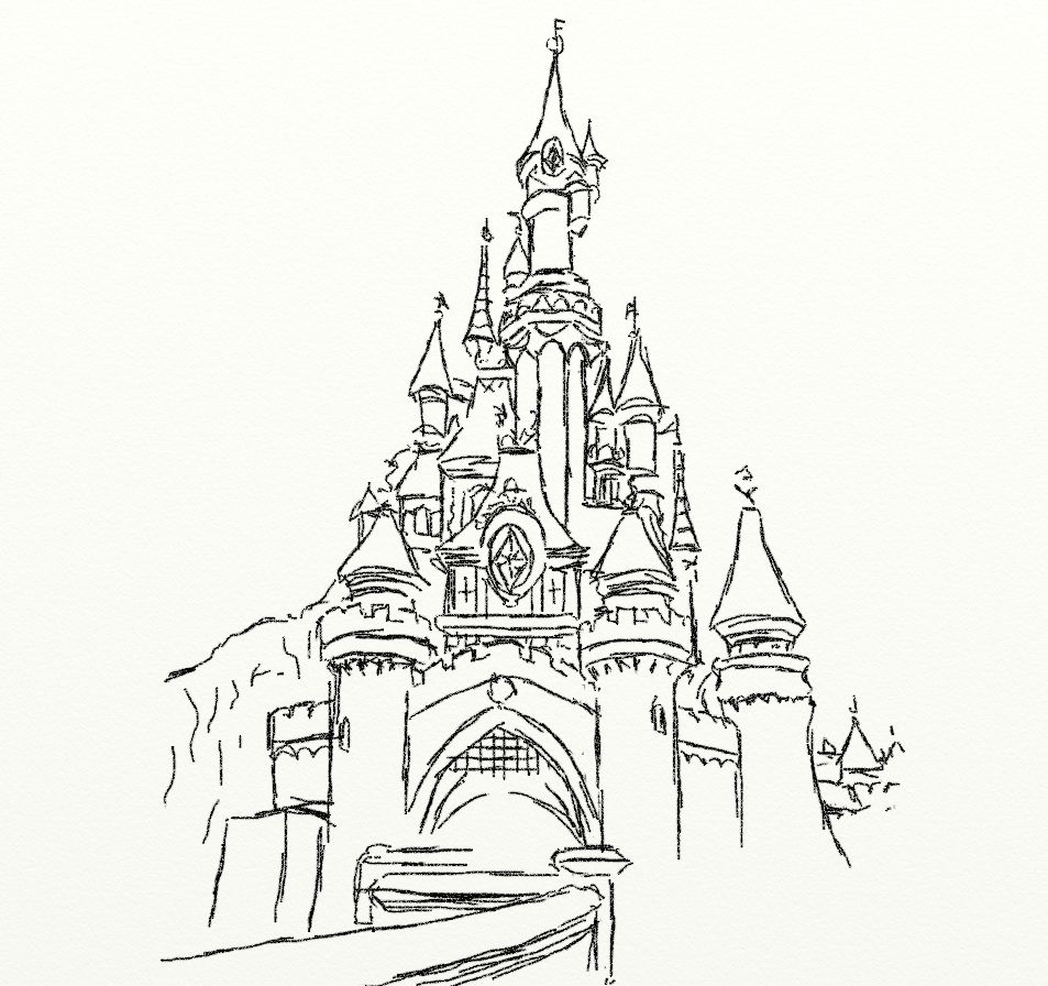 Disney World Castle Coloring Page - Coloring Home