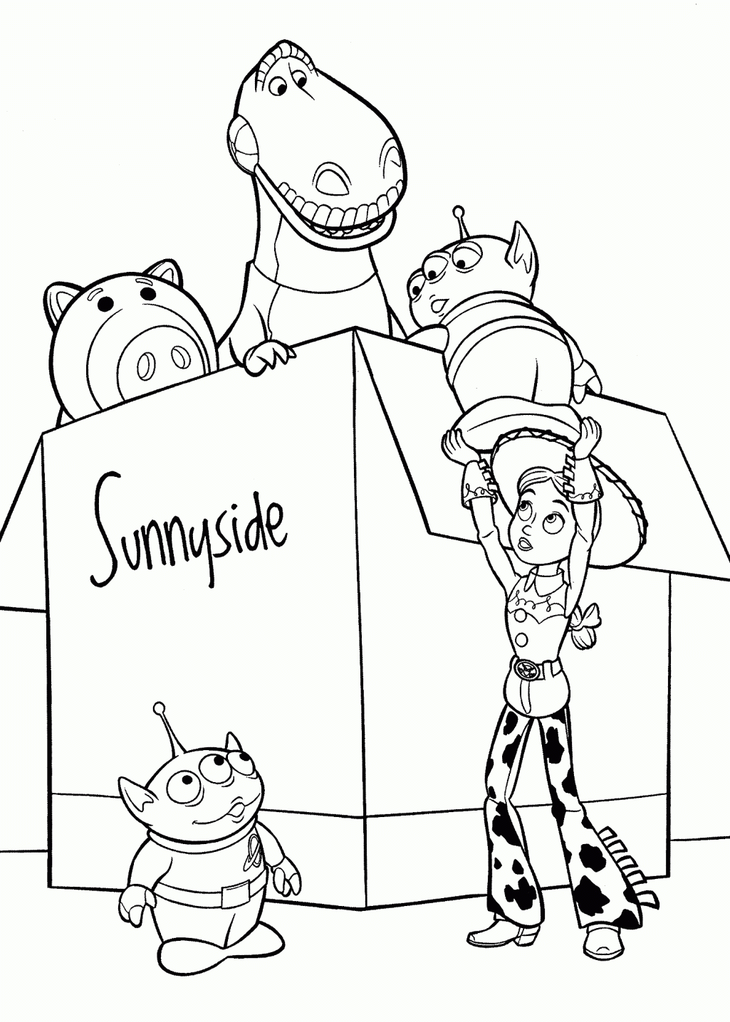 Toy Story Jessie Coloring Pages Free Coloring Home