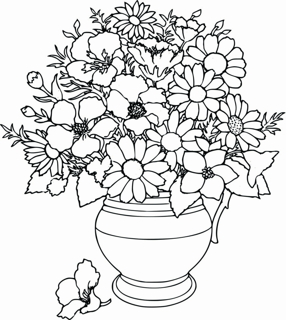 Butterfly Pattern Flowers Coloring Pages Adults Coloring Flowers