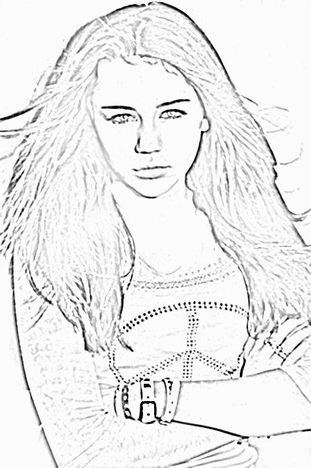 Miley Cyrus Coloring Pages | miley cyrus smoking weed | miley ...