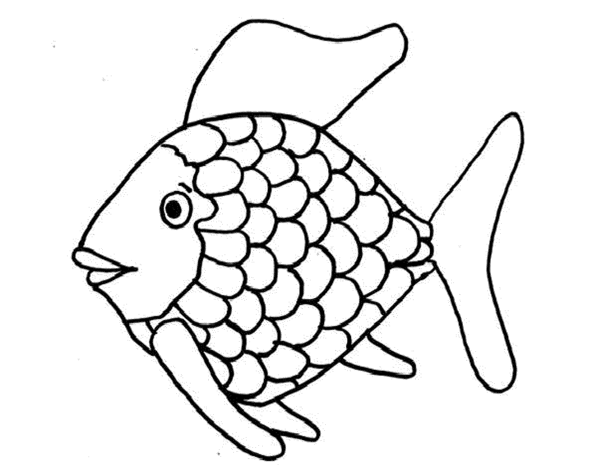 Rainbow Fish Printable Coloring Page Coloring Home