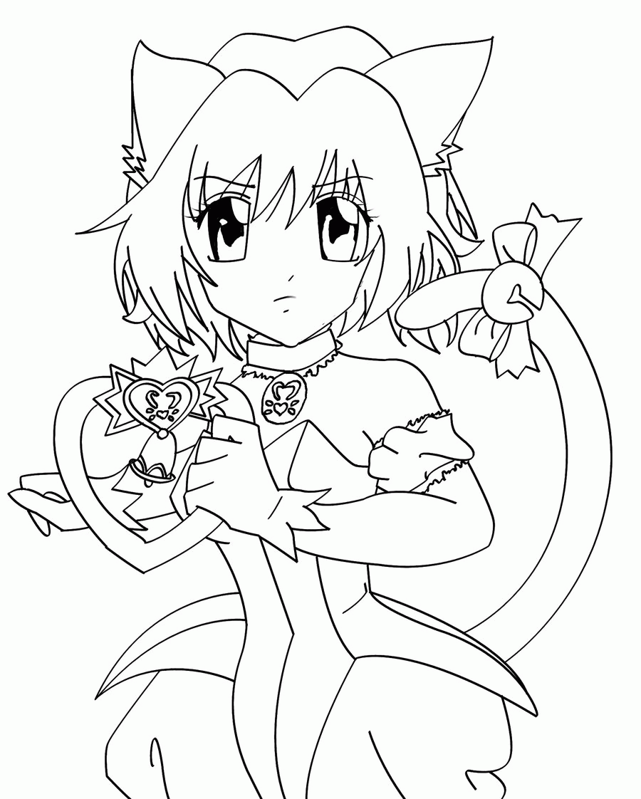 Mew Mew Ichigo Is Surprised Coloring Pages For Kids #glZ ...