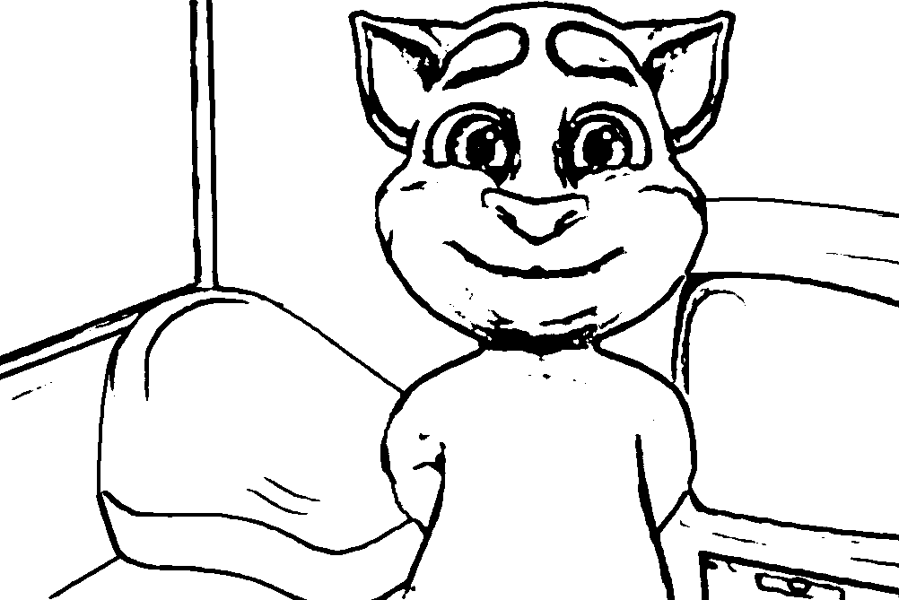 Talking Tom Cat Coloring Page WeColoringPage 02 | Wecoloringpage