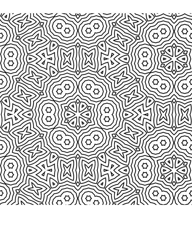 Free Coloring/Painting Pages: 2 Geometric Designs | Geometric ...