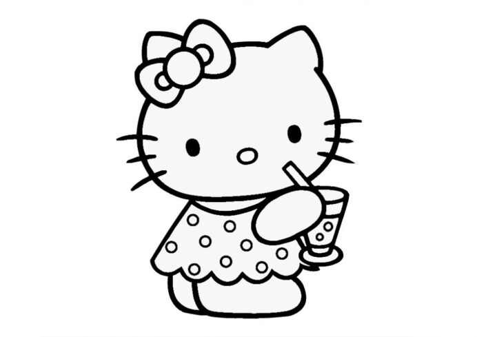 Printable Hello Kitty Coloring With Refreshment Summer Drink For 1024x724  Fun Money Summer Hello Kitty Coloring Pages Coloring Pages grade 9  mathematics paper 1 fun money worksheets second grade money word problems