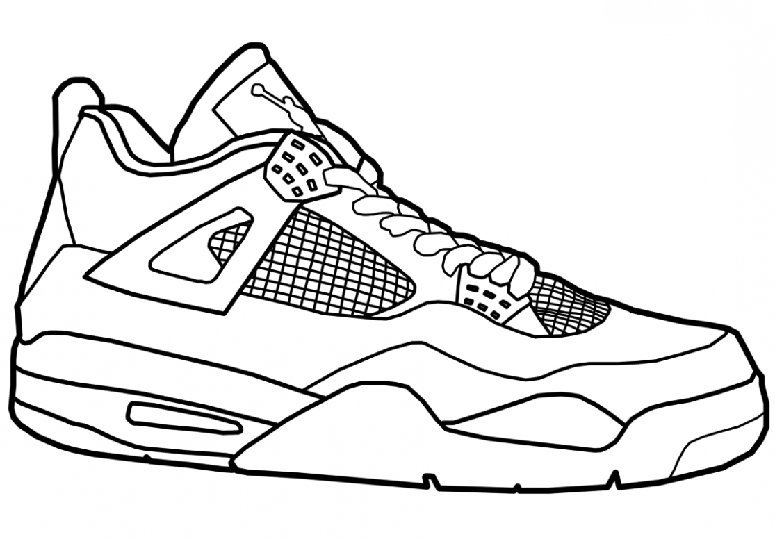 Nike Shoe Coloring Pages Coloring Home