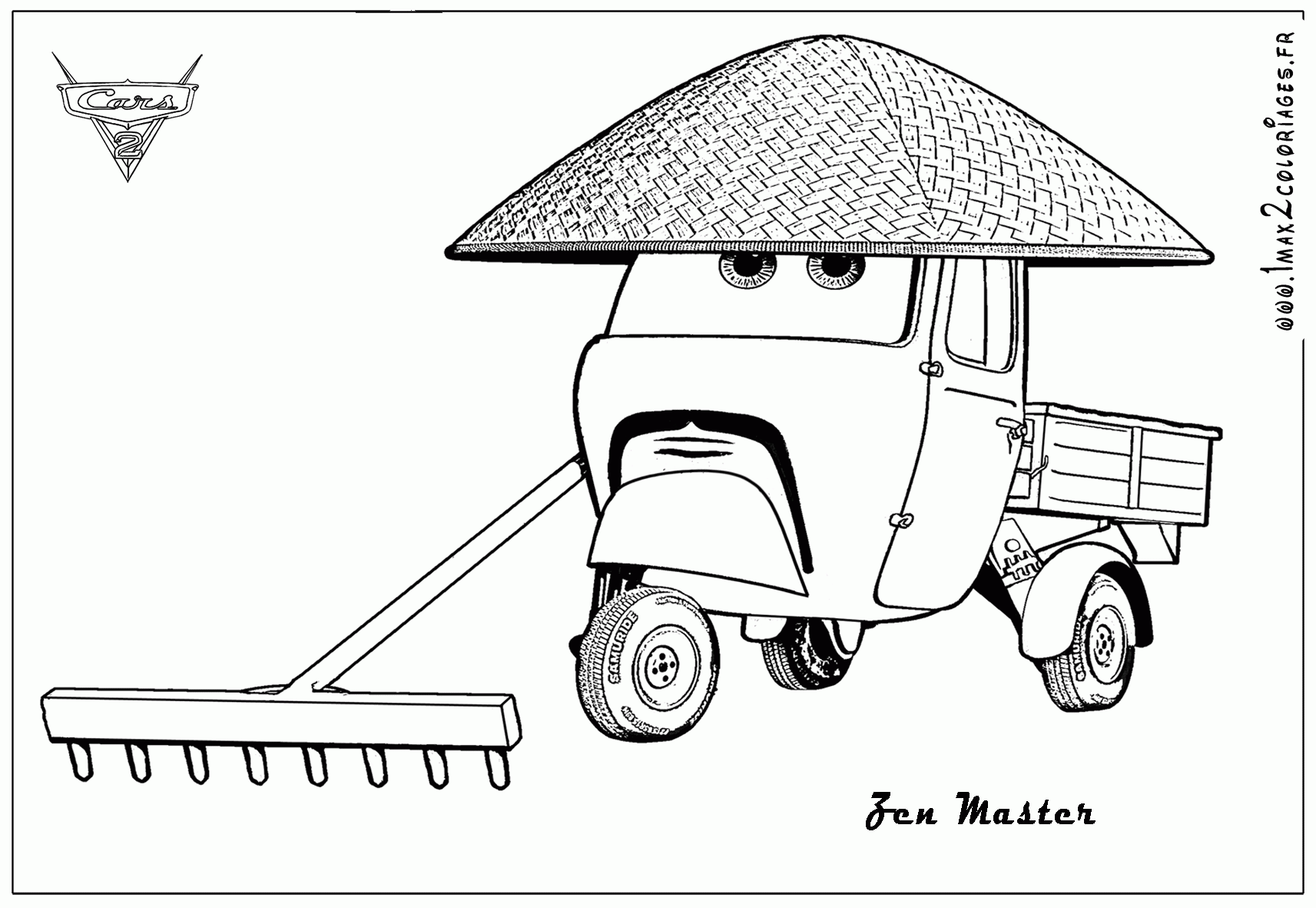 Colouring Pages Cars 2 - Coloring