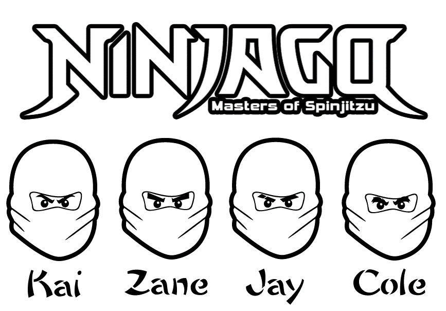 Zane Ninjago Coloring Pages | Cartoon Coloring pages of ...