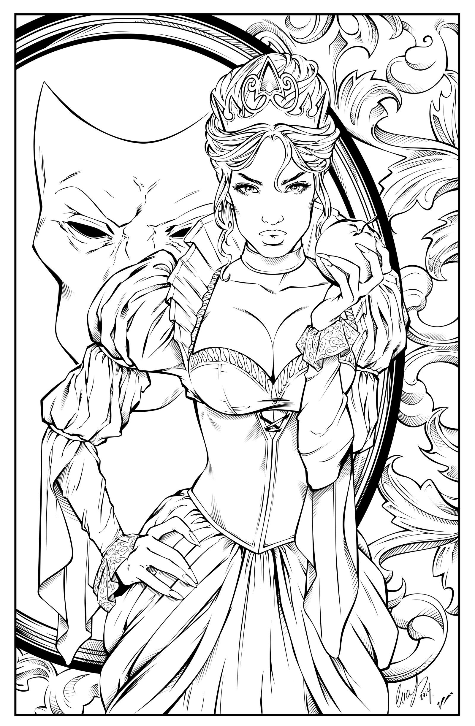 Evil Queen At Coloring Pages Evil Queen At Coloring Pages With ...