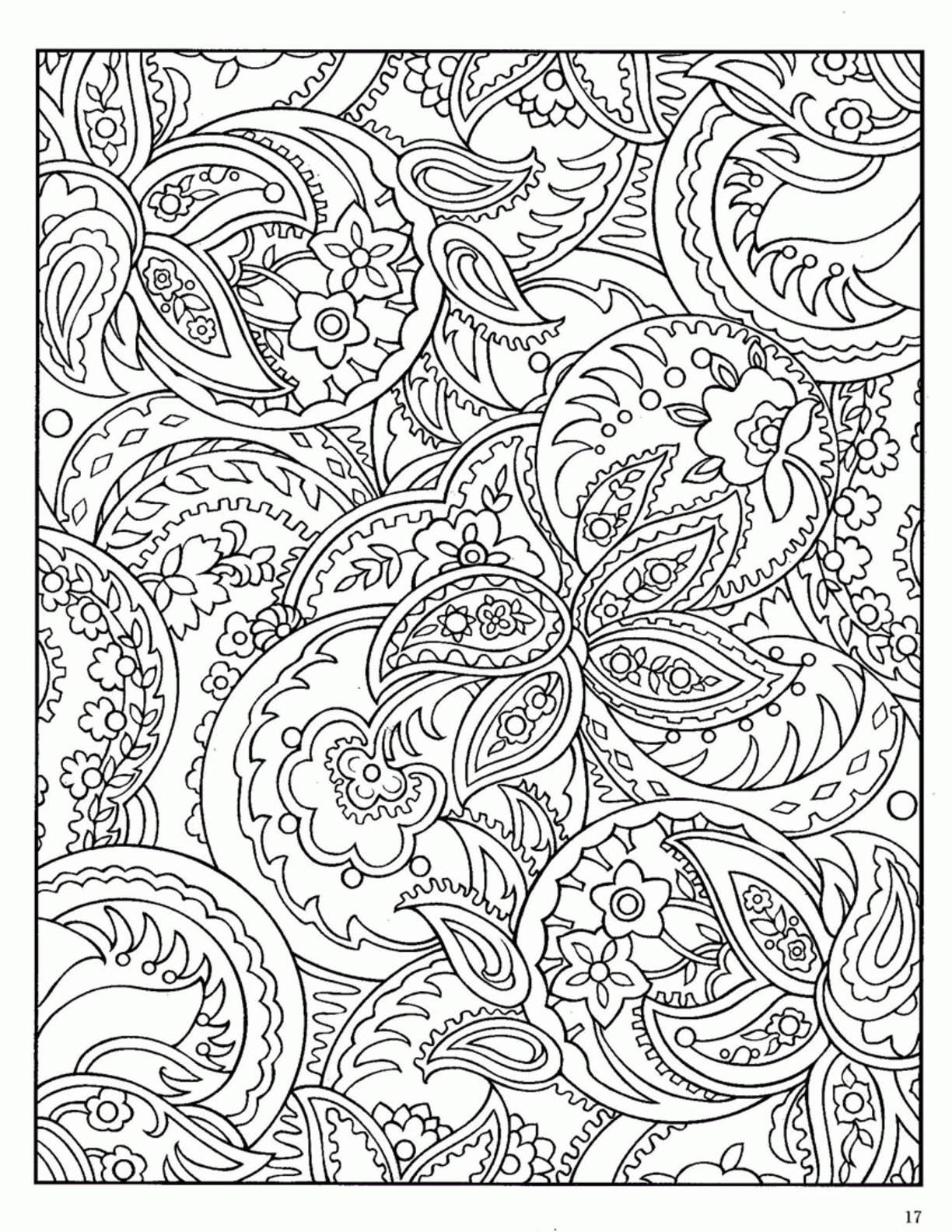 Free Printable Paisley Coloring Pages For Adults - Coloring Home