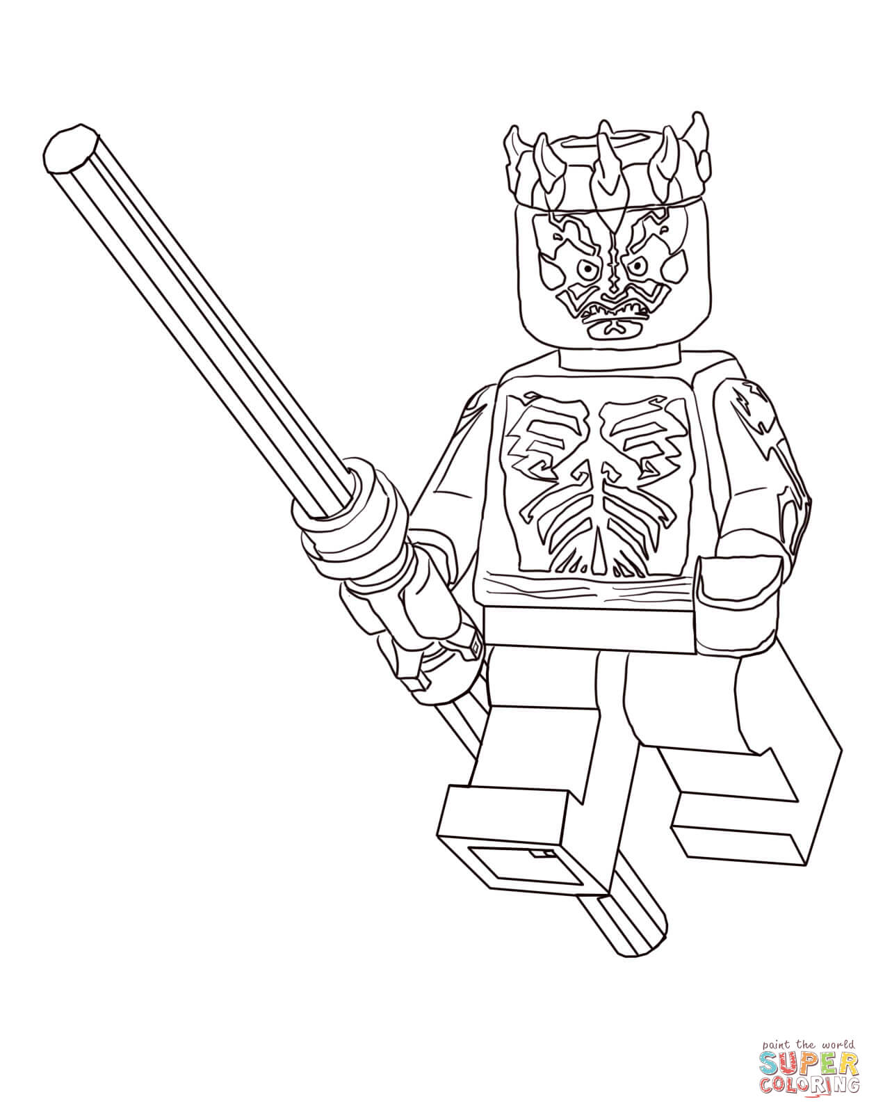 Lego General Grievous coloring page | Free Printable Coloring Pages