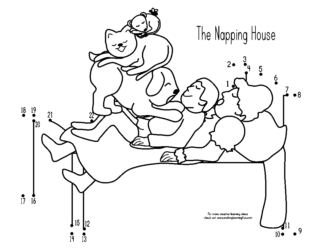 the napping house clip art - photo #34