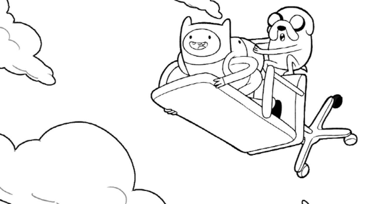 Finn Adventure Time Coloring Pages | Cartoon Coloring pages of ...