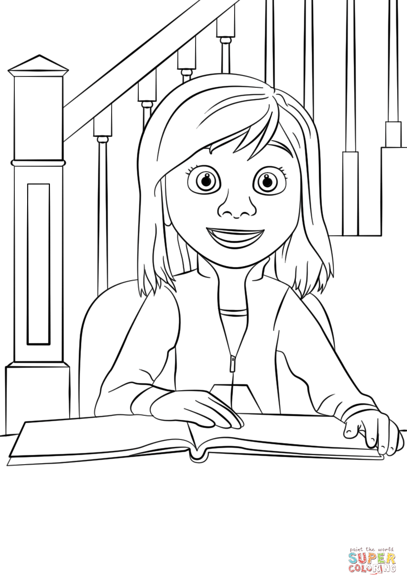 Riley - Inside Out Coloring Pages
