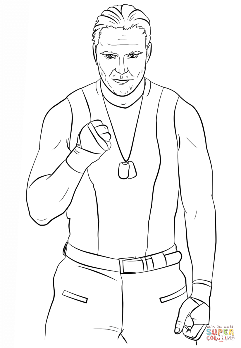 WWE Dean Ambrose coloring page | Free Printable Coloring Pages