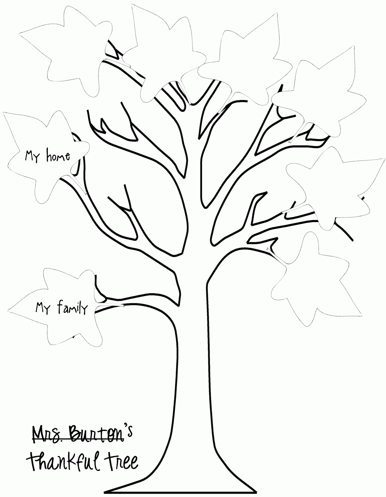Tree Without Leaves Coloring Page - Coloring Pages for Kids and ...