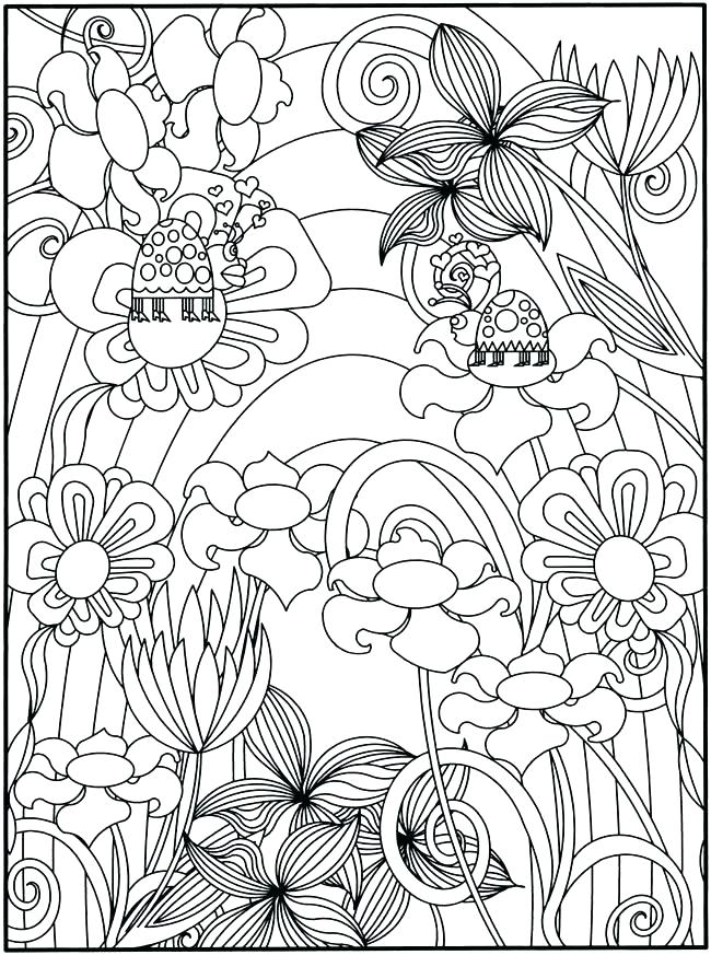 Coloring pages kids: Fairy Garden Coloring Sheet