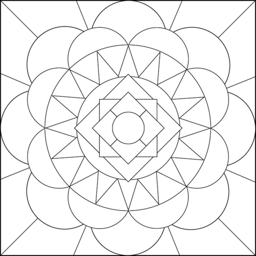 Geometric Coloring Pages For Adults - Coloring Home