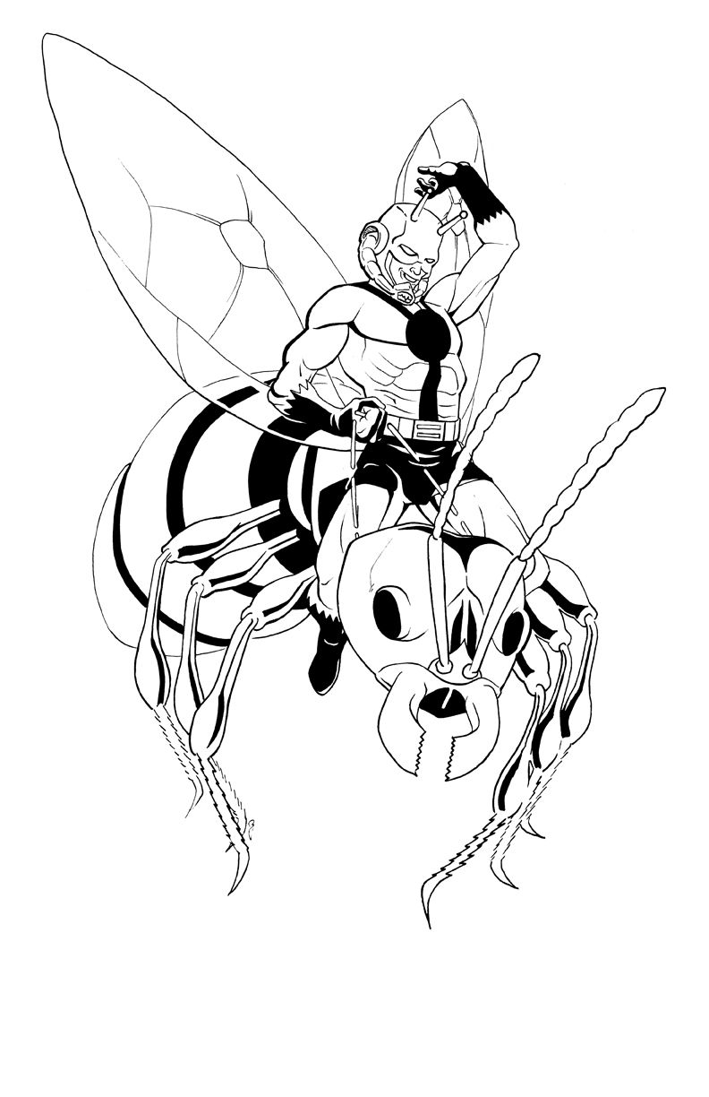AntMan inks by thelearningcurv on DeviantArt