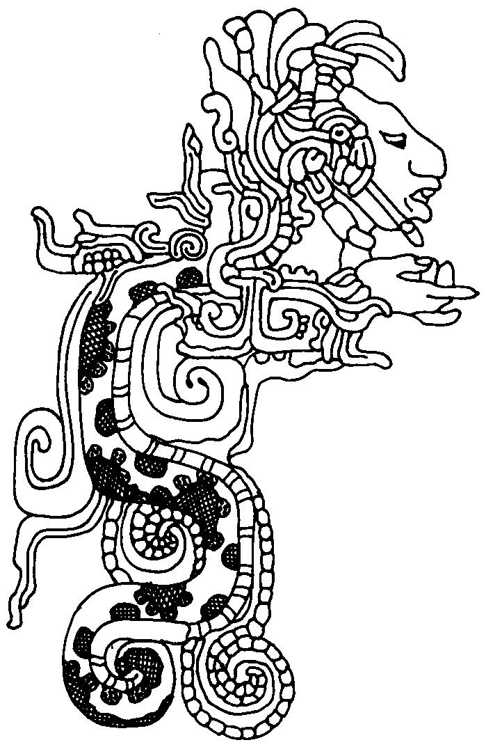 Quetzacoatl coloring page