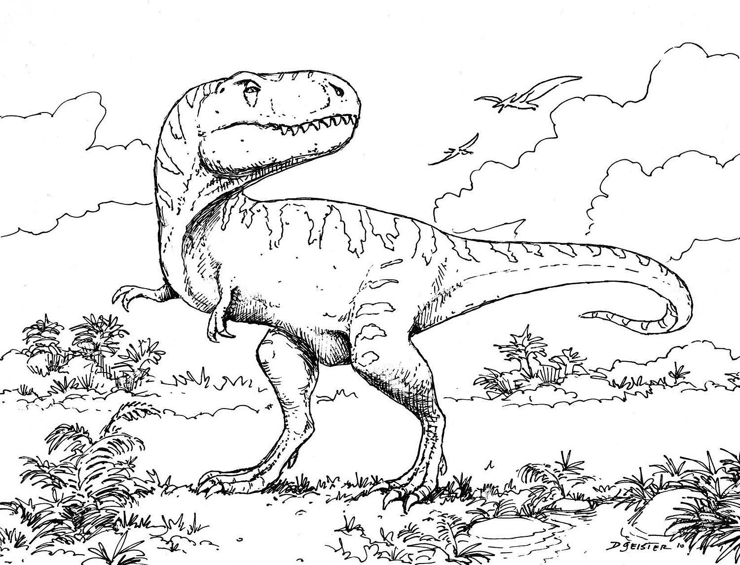 dinosaur coloring pictures dinosaurs and names