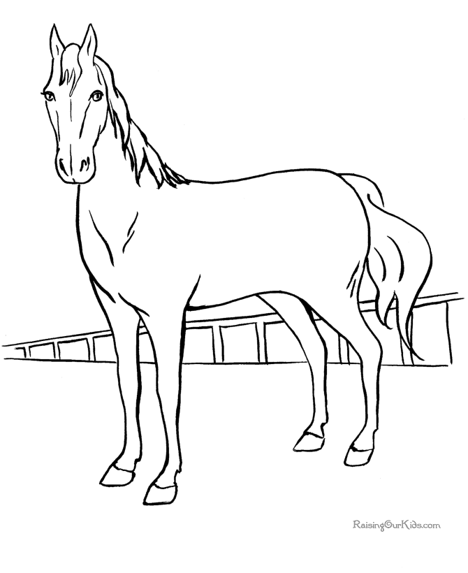 Free Coloring Pages Of Horses - Toyolaenergy.com