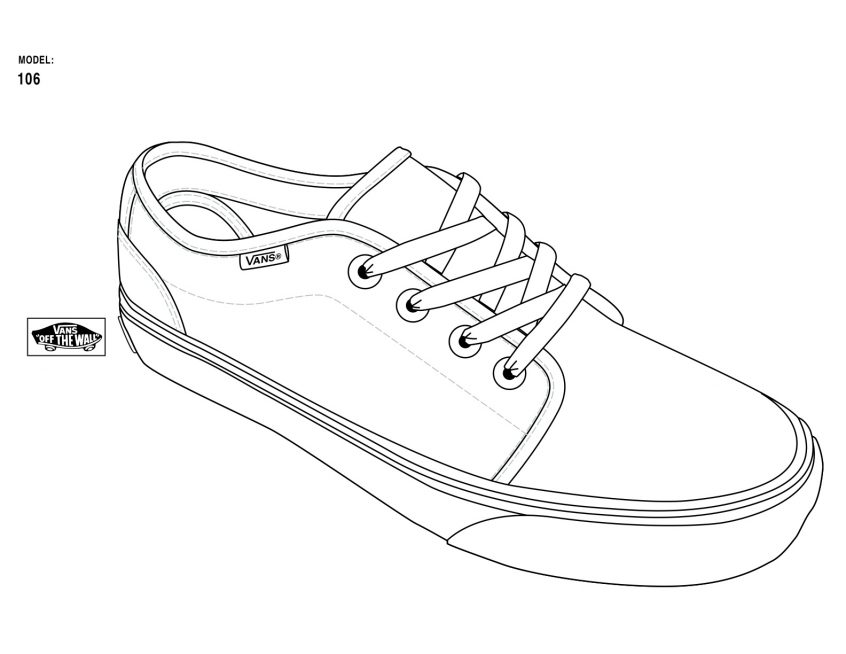 Coloring: Vans Shoe Free Coloring Pages Shoes L Sneaker ...