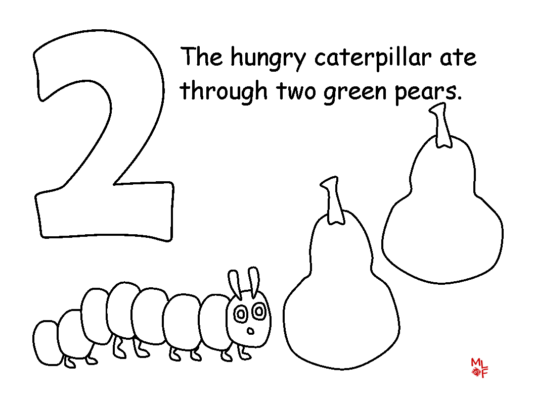Very Hungry Caterpillar Coloring Pages - Coloring Home