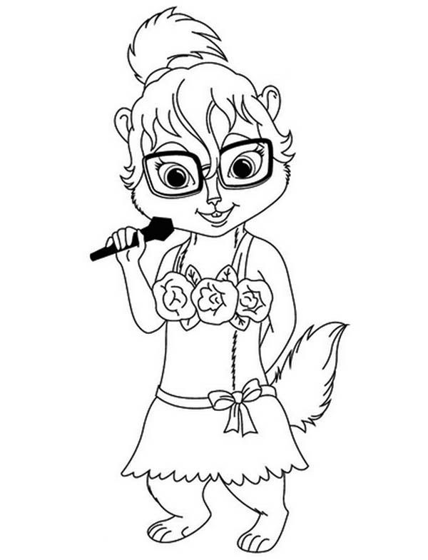 alvin and the chipmunks kids coloring pages chipettes free