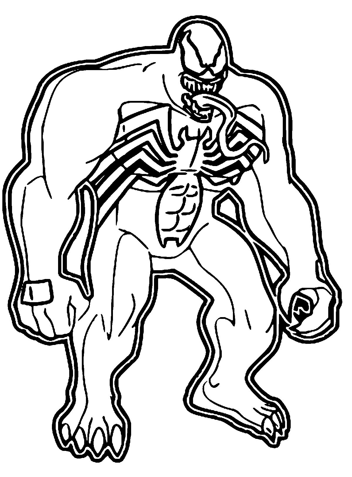 Coloring Pages Of Venom Coloring Home