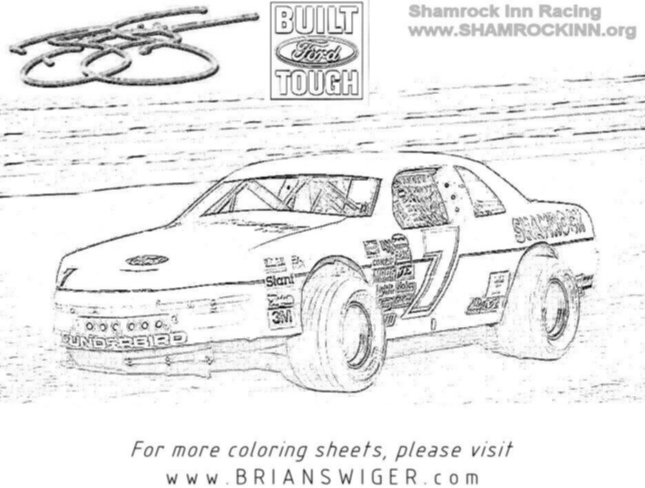 Dirt Track Race Car Coloring Pages – Coloring Pics