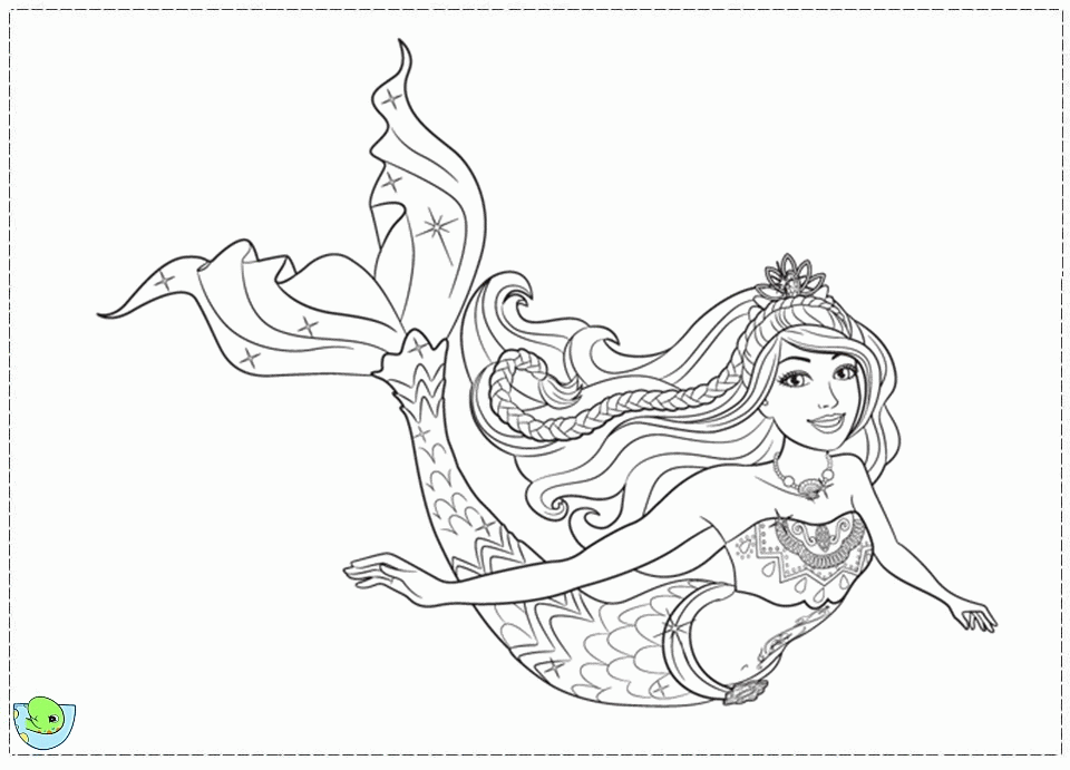 Barbie Mermaidia Coloring Pages - Coloring Home