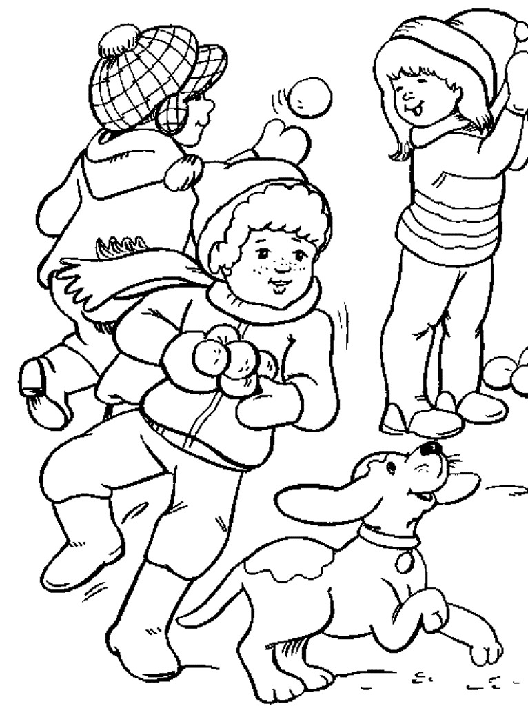 Snow Buddies Coloring Pages - Coloring Home