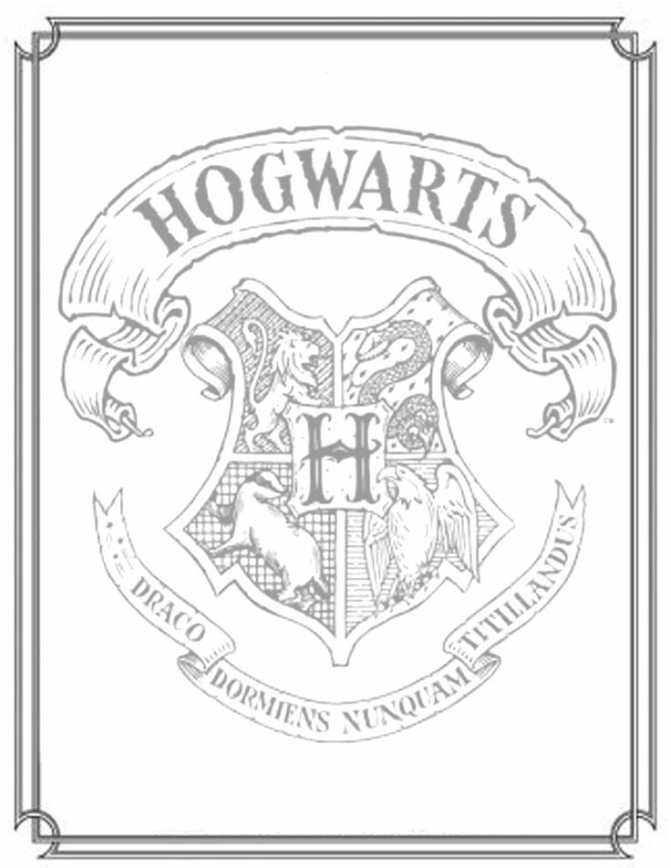 Hogwarts coloring page | Harry Potter