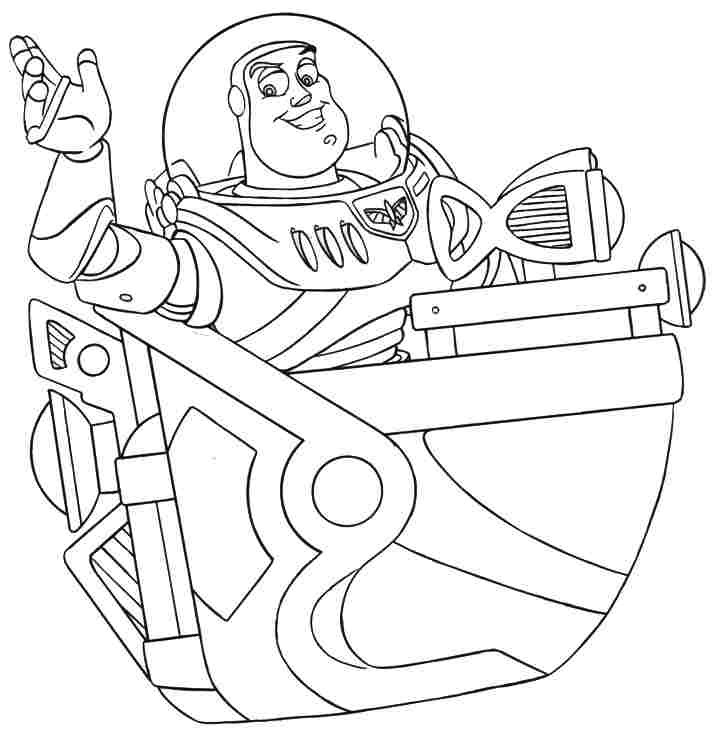Coloring Sheets Anime Movie Toy Story Buzz Lightyear Free 