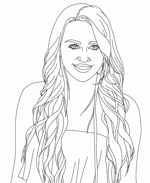 miley cyrus dibujar Colouring Pages