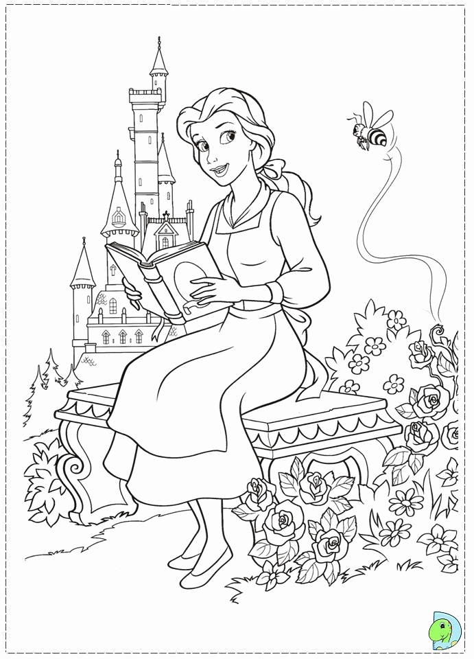 coloring-pages-of-beauty-and-the-beast-coloring-home