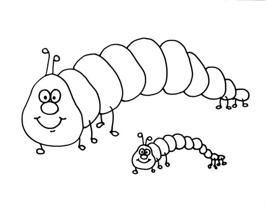caterpillar color page | coloring pages for kids, coloring pages 