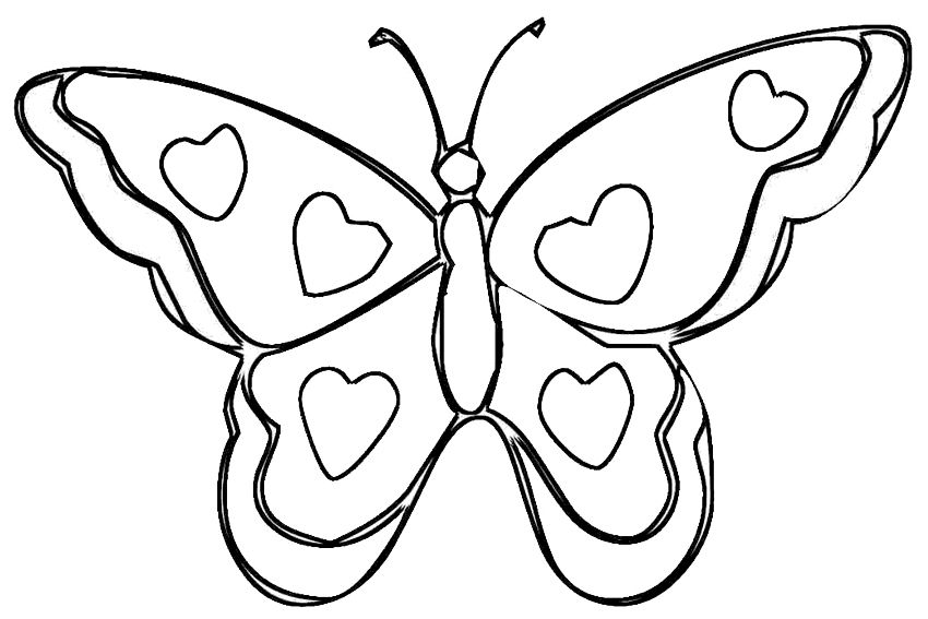 Coloring Pages Of A Heart With Wings - Coloring Page