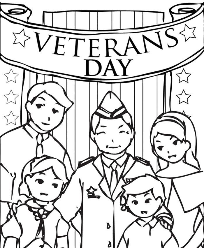 veterans day remembrance coloring page - FunPict.com