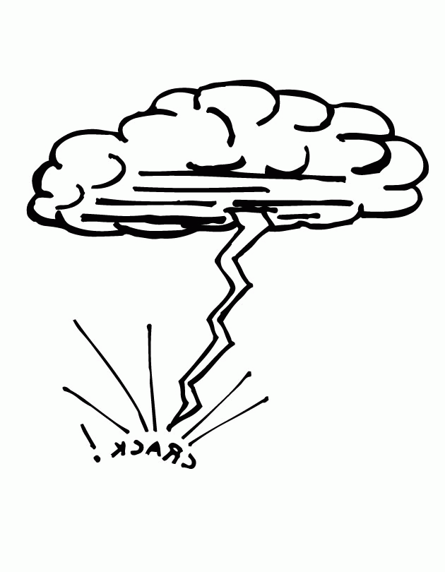 Thunderstorm And Lightning Coloring Pages Coloring Pages