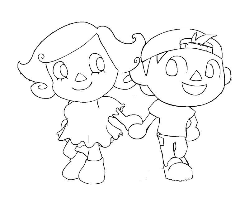 17 Animal Crossing Coloring Page