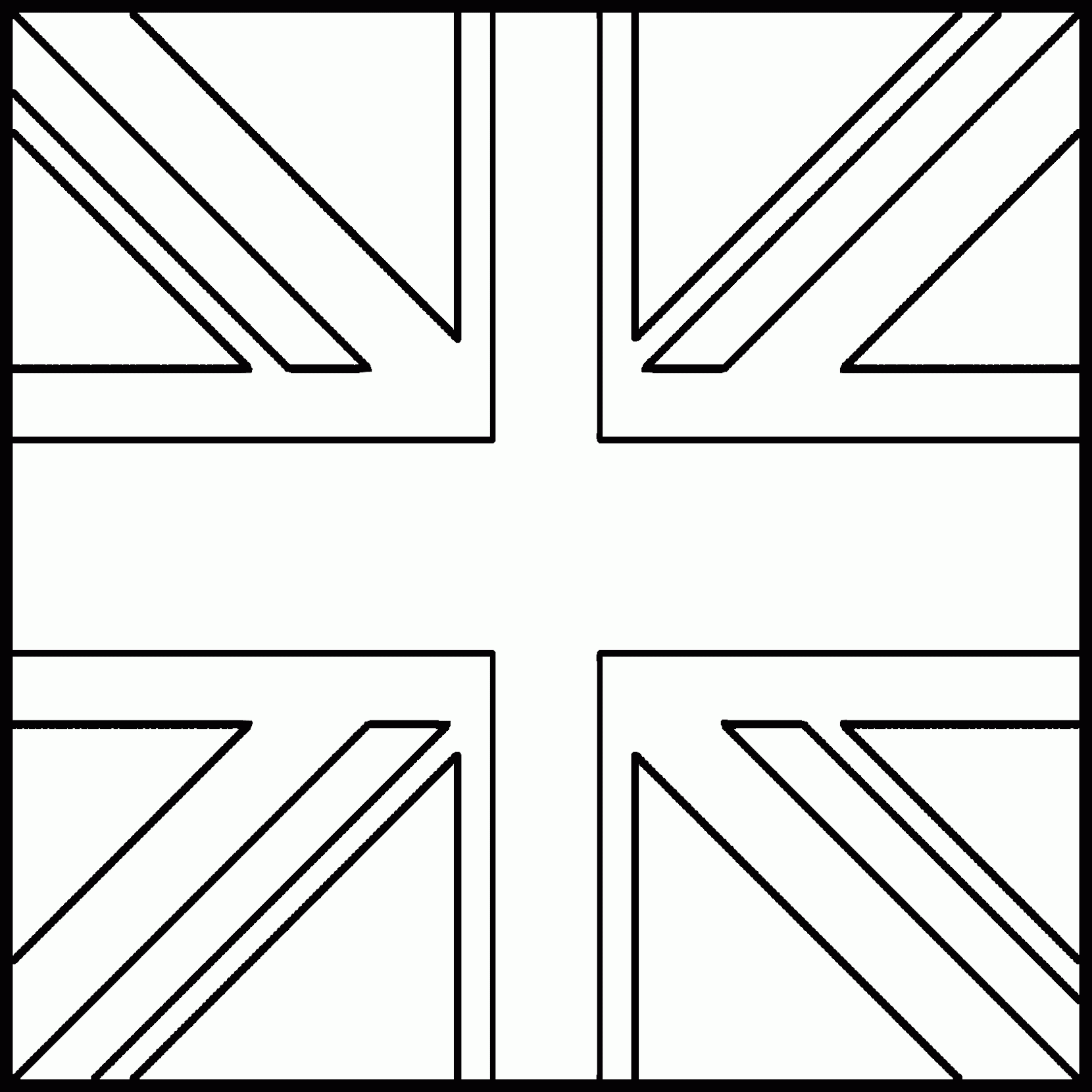 England Flag Coloring Page Coloring Home