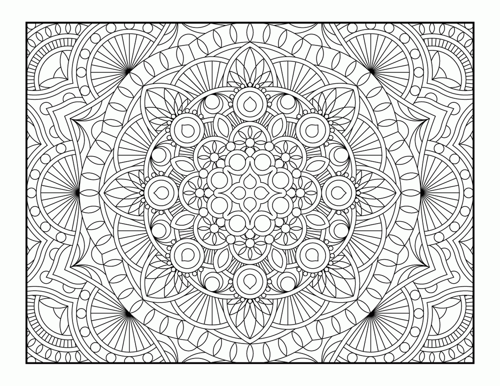 Free Printable Geometric Coloring Pages For Adults ...