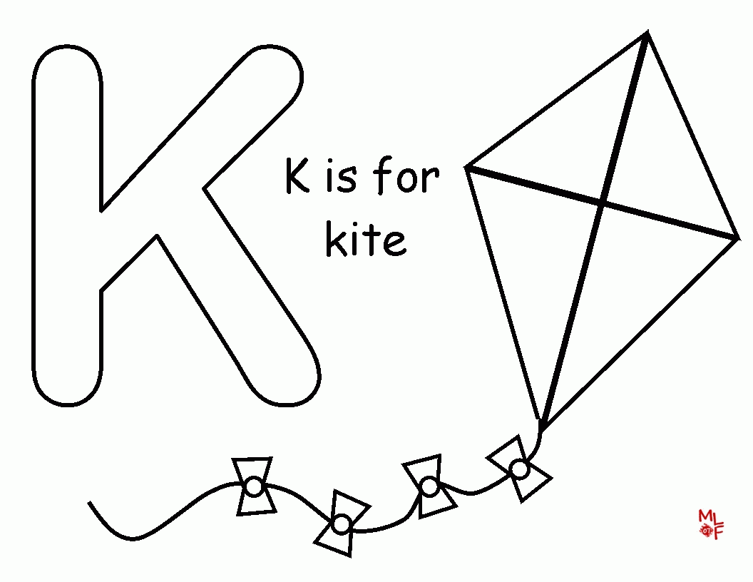 Exercise Free Coloring Pages Of Kite Preschool - Widetheme