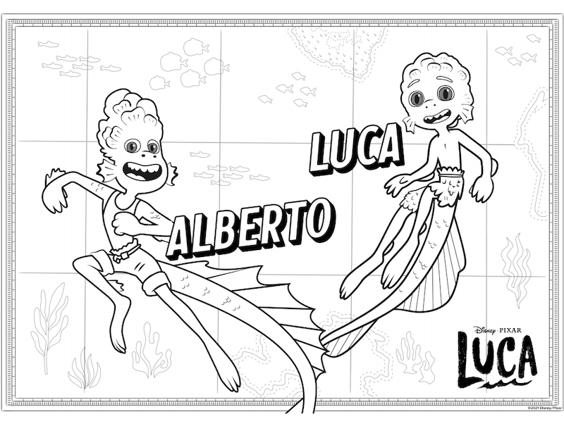 Luca Coloring Pages and Activities | Desert Chica