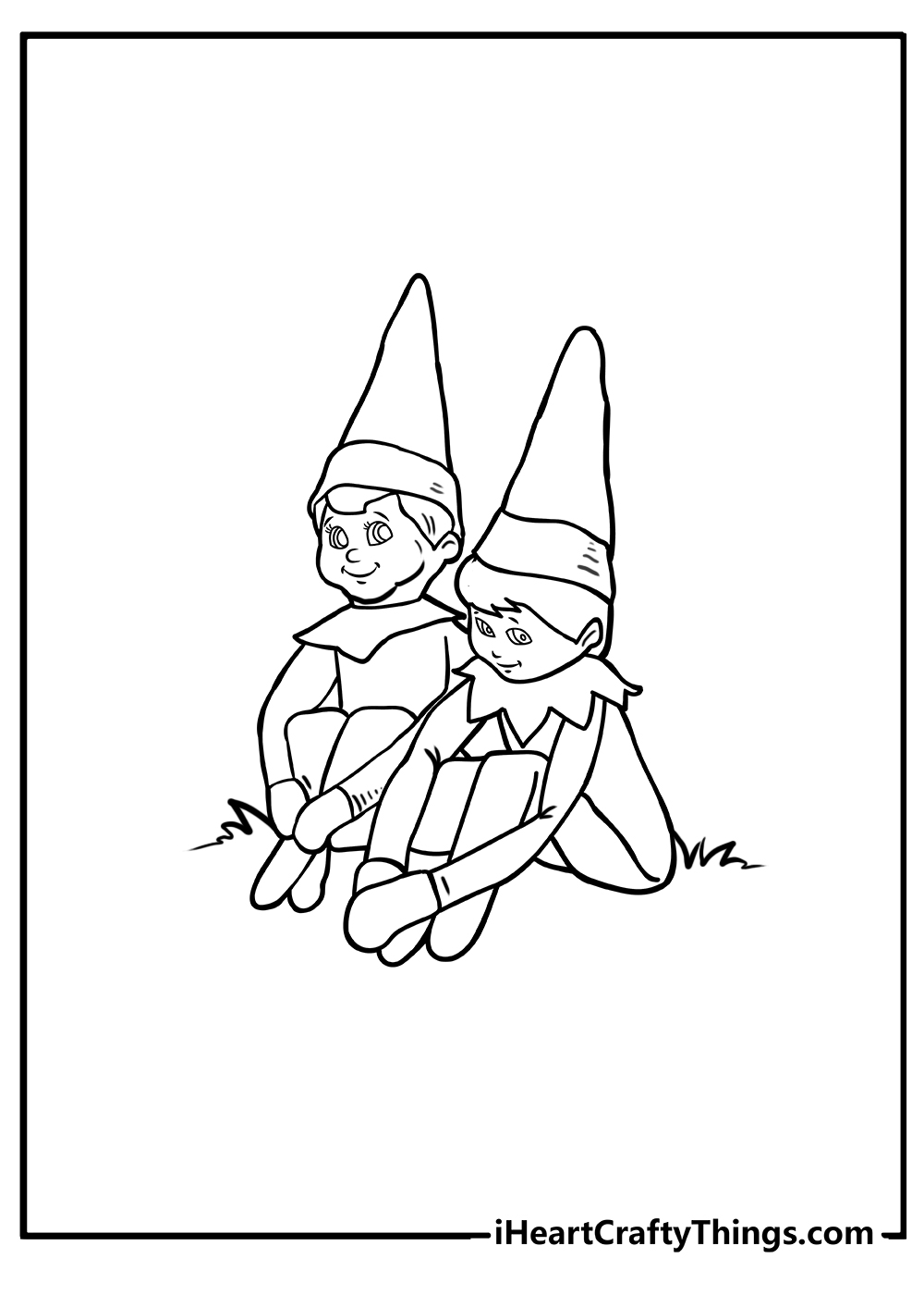 Printable Elf On The Shelf Coloring Pages (Updated 2021)
