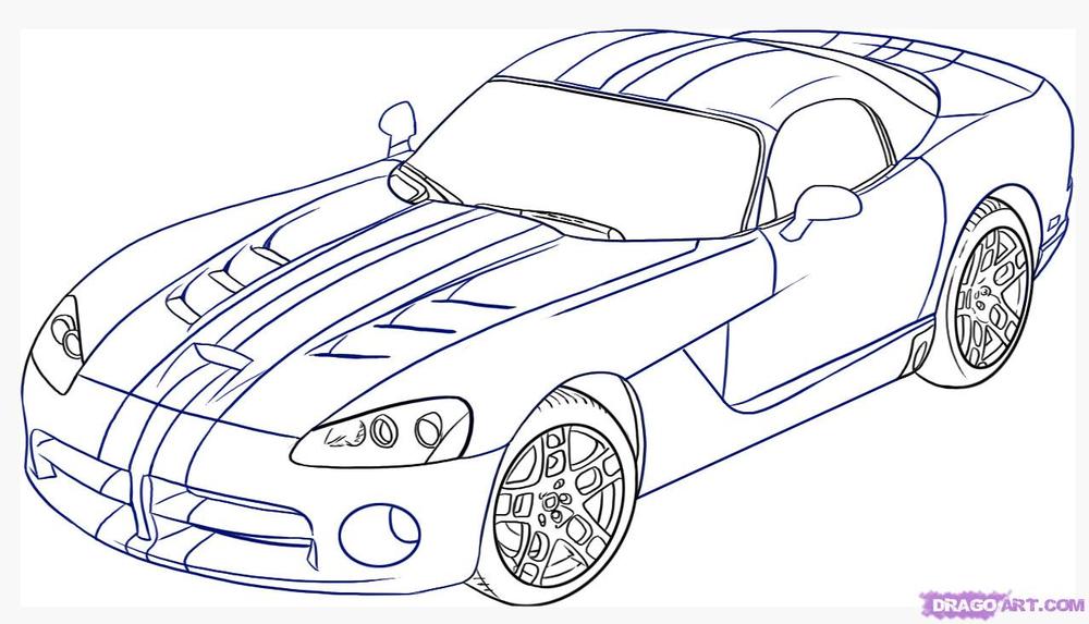 Dodge Viper Coloring Sheets - High Quality Coloring Pages