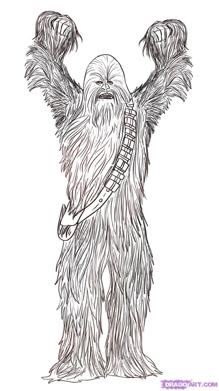 Chewbacca Coloring Page Coloring Home