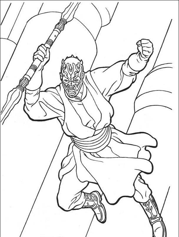 Darth Maul Star Wars Coloring Pages Coloring Pages For Kids #bfn ...